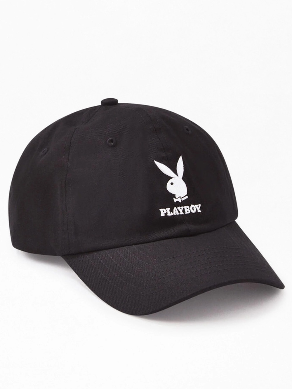 NWT Playboy PacSun Black Embroidered Logo Dad Hat